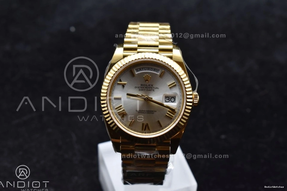 Day VR3255 On Silver Dial 228238 Bracelet Roman 1:1 ARF YG Best Date Weight) President ZeroBulk 40 664 (Gain Edition 0818